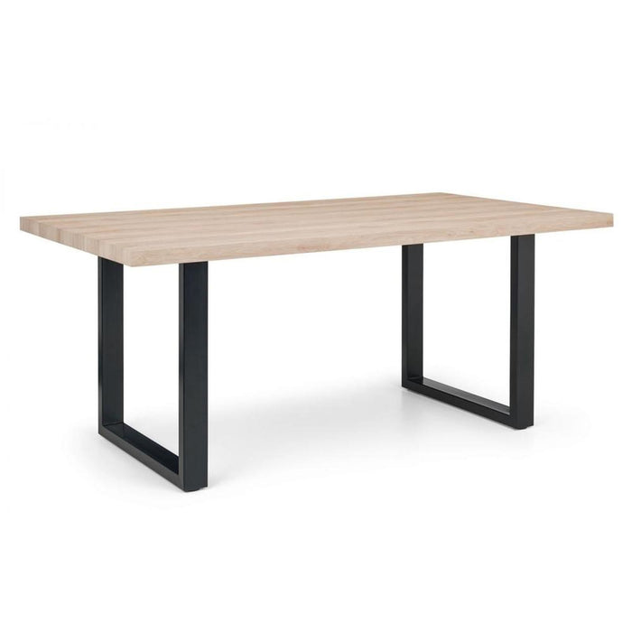 Berwick Dining Table Oak Top & Black Legs