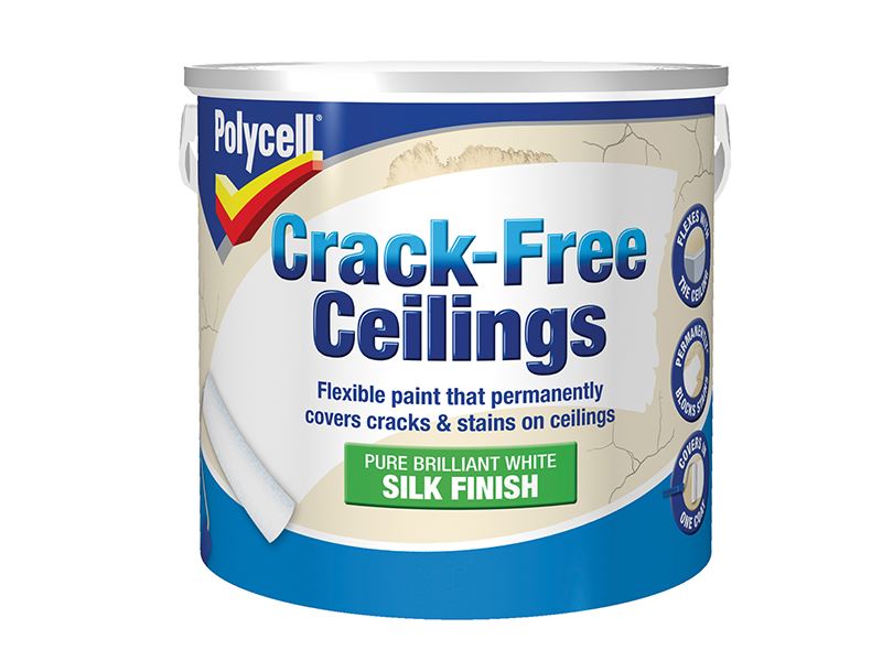 Polycell Crack-Free Ceilings Smooth Silk 2.5 litre Polycell - Town Tools