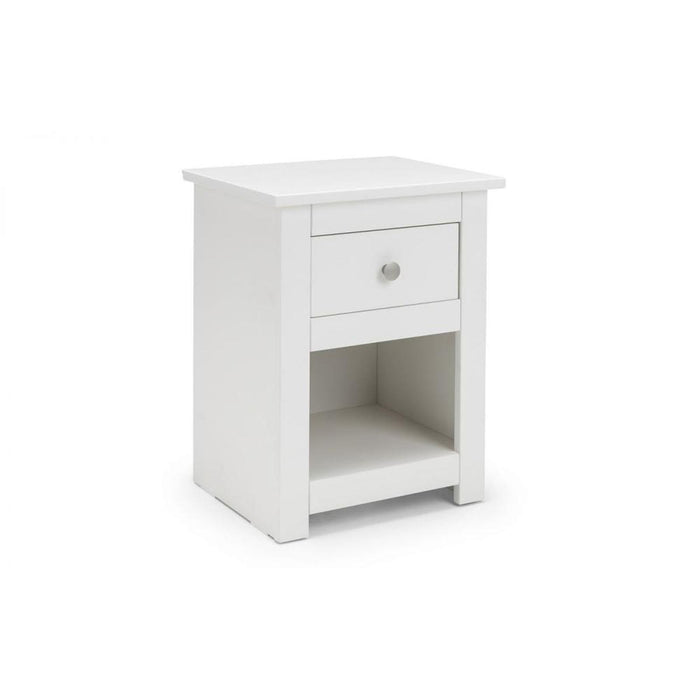 Radley Bedside Unit 1 Drawer 1 Shelf Surf White Lacquer