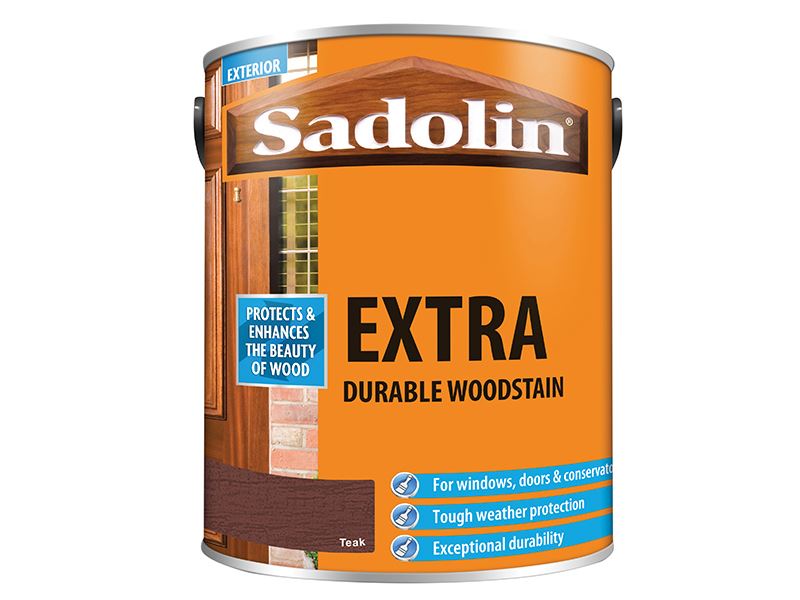 Sadolin Extra Durable Woodstain Teak 5 litre Sadolin - Town Tools