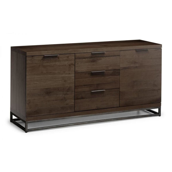 Brooklyn Sideboard Dark Oak & Gunmetal Frame