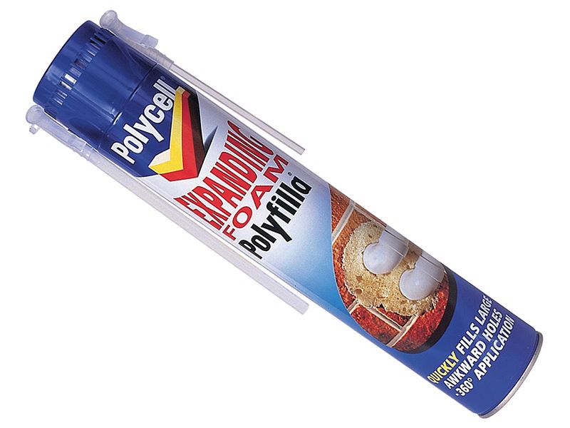 Polycell Expanding Foam Polyfilla 825ml Polycell - Town Tools