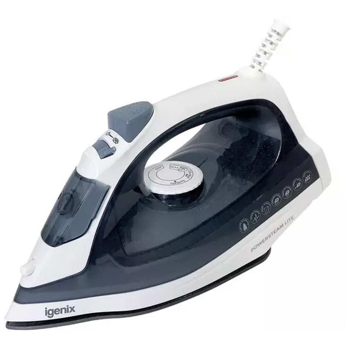 Igenix 1600W Steam Iron White/Blue