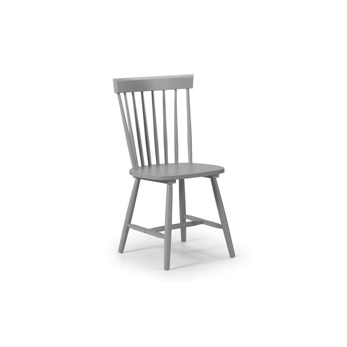Torino Lunar Grey Chair Retro Style Tapered Legs