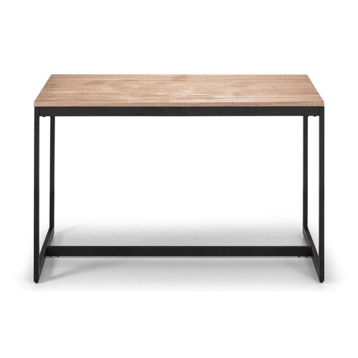 Tribeca Dining Table Sonoma Oak Effect Top on Black Frame