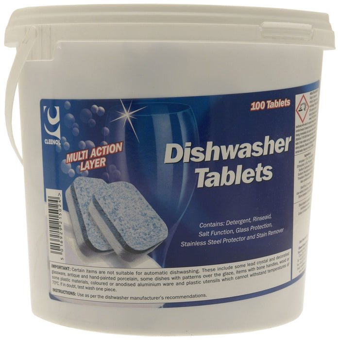 Cleenol Dishwasher Tablets - Tub of 100