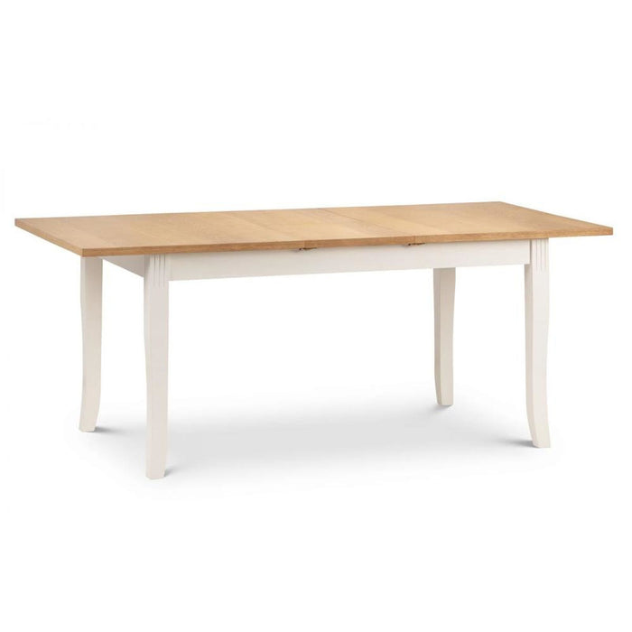 Davenport Extending Dining Table 150-189cm Oak & Ivory Finish