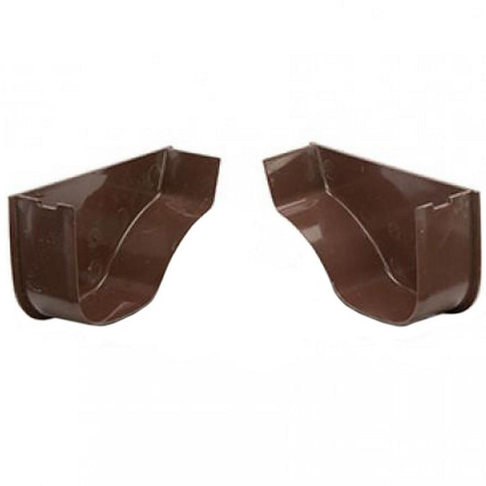 Polypipe Ogee Internal Stop End Brown R/H 115mm