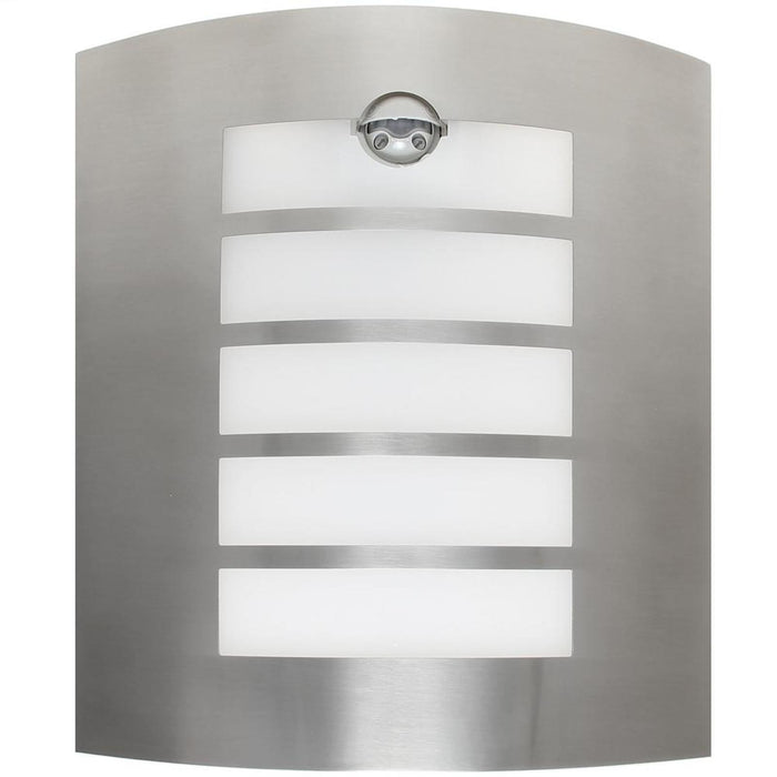 LED Outdoor Chrome Light with PIR