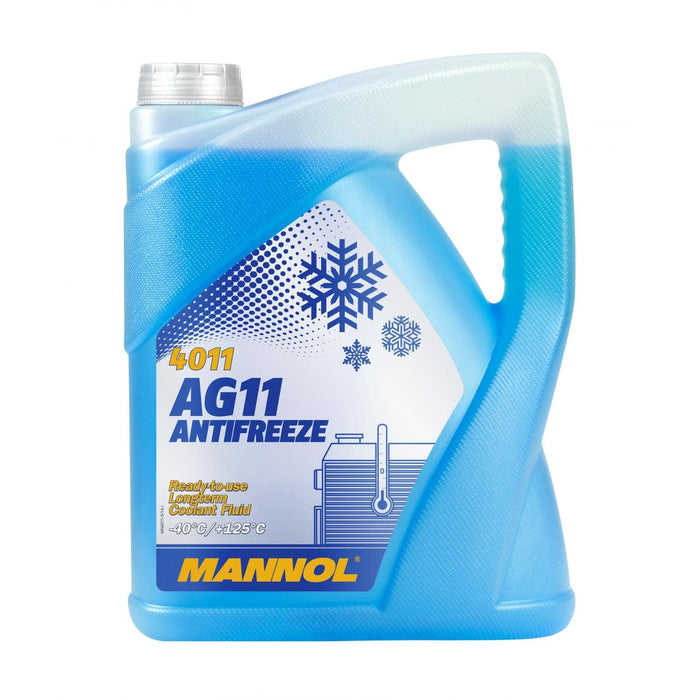 MANNOL AG 11 Blue Antifreeze Coolant Ready For Use -40C Longlife 5L