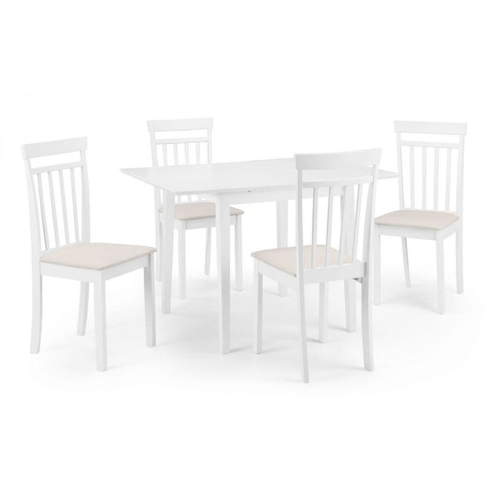 Rufford Extending Dining Table 80-120cm White Lacquer