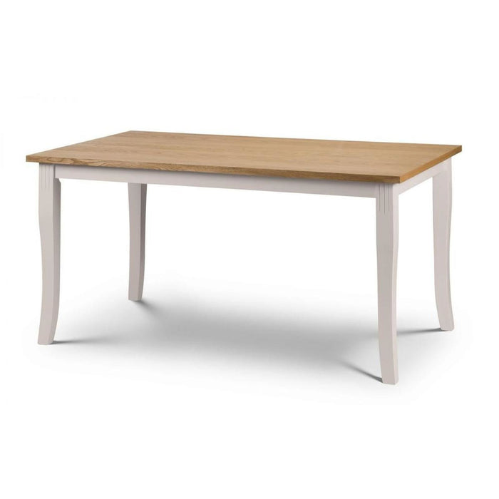 Davenport Dining Table Oak Veneer Top & Elephant Grey Base