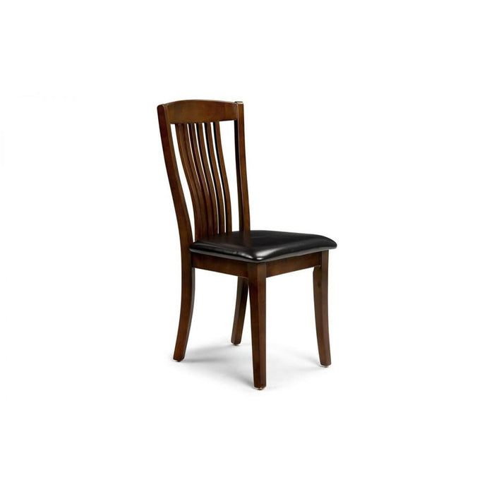 Canterbury Dining Chair Mahogany Stain with Brown Seat Pad