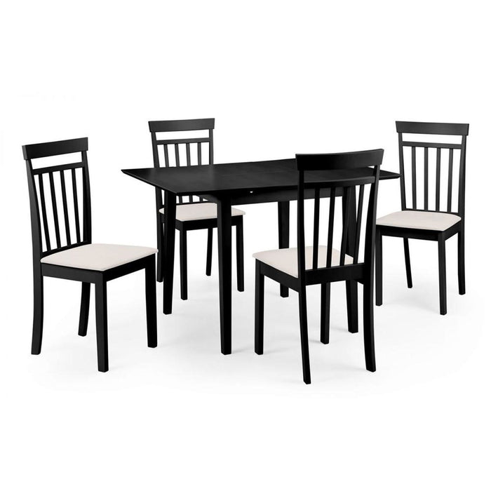 Rufford Extending Dining Table 80-120cm Black Lacquer