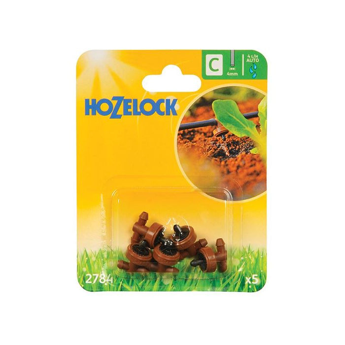 Hozelock 2784 In Line Pressure Dripper 4mm (Pack 5) Hozelock - Town Tools