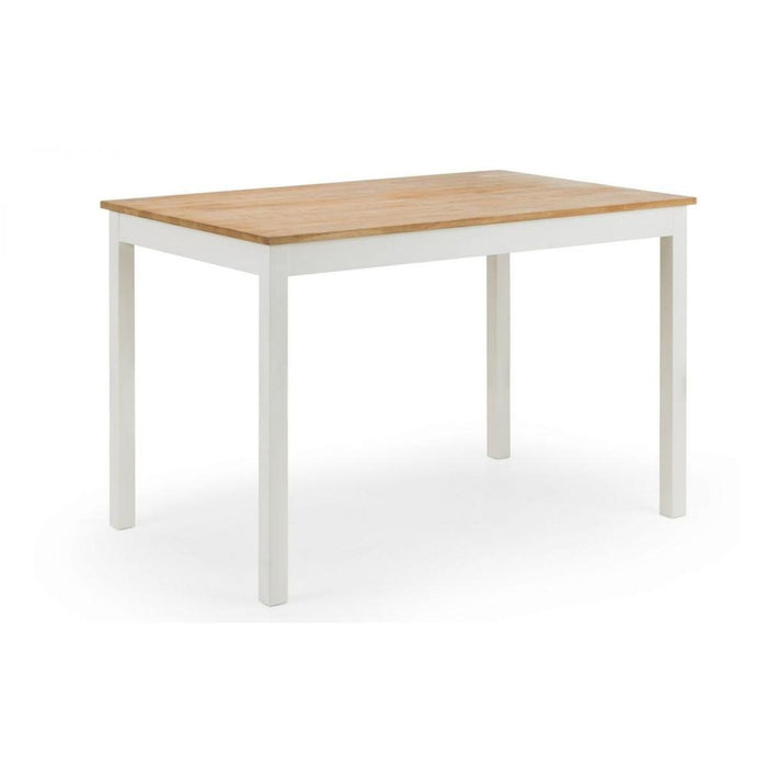 Coxmoor Rectangular Dining Table Ivory Lacquer & Solid Oak