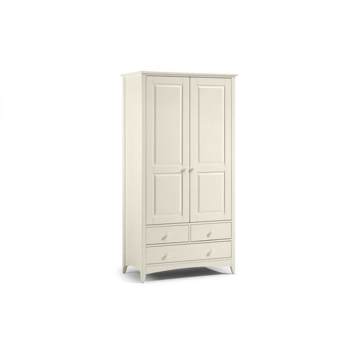 Cameo Combination Wardrobe with 3 Drawers Stone White