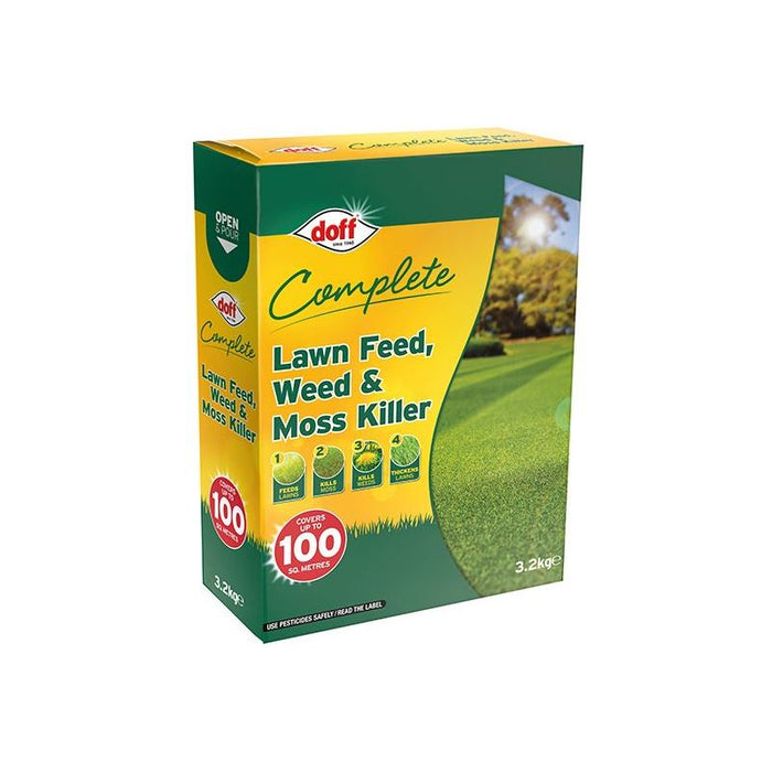 Doff Complete Lawn Feed, Weed & Moss Killer 3.2kg DOFF - Town Tools