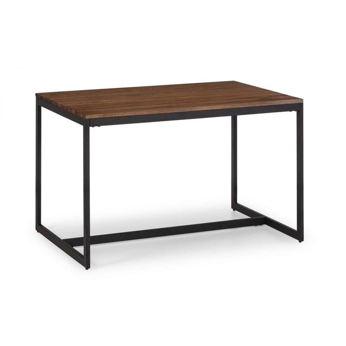 Tribeca Dining Table Walnut Effect Top on Black Frame
