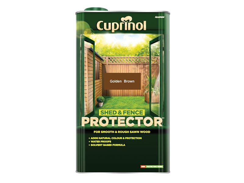 Cuprinol Shed & Fence Protector Gold Brown 5 litre Cuprinol - Town Tools