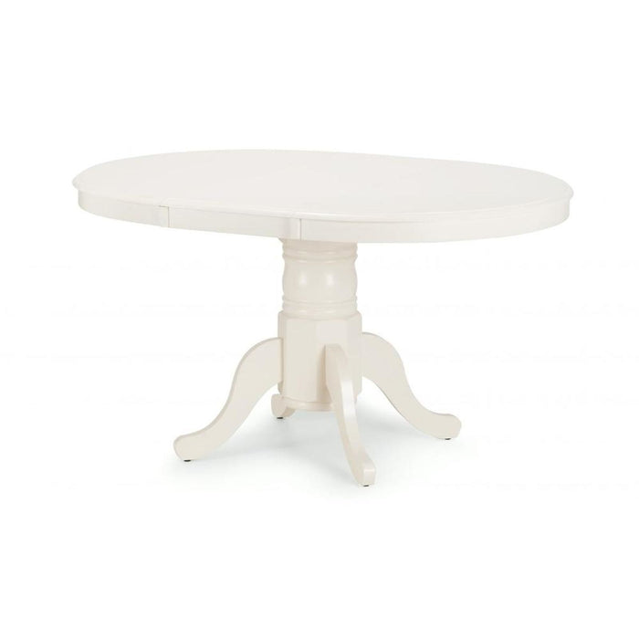 Stanmore Round to Oval Extending Dining Table 100 - 138cm Ivory
