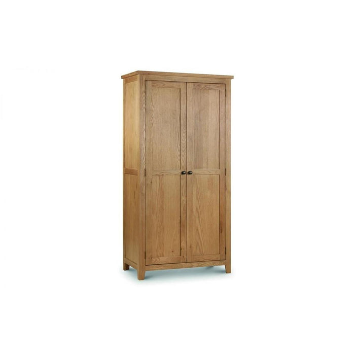 Marlborough Oak 2 Door Wardrobe Real Oak Waxed Finish