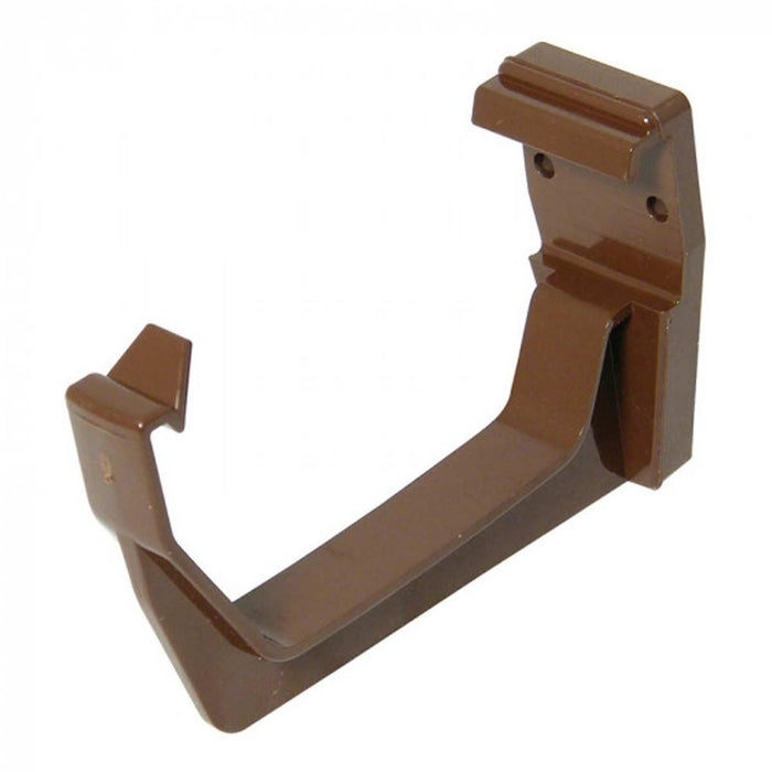 FloPlast RKS1BR Square Line Fascia Bracket in Brown 114mm