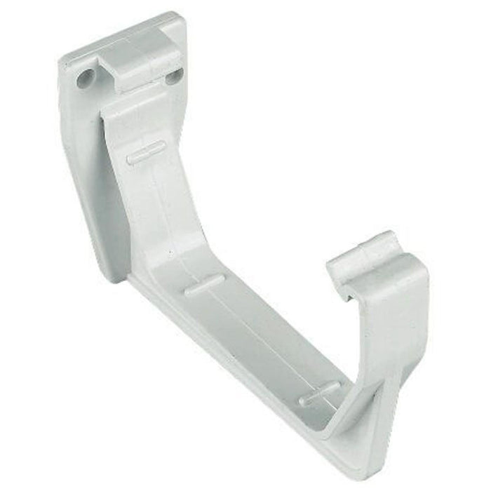FloPlast RKS1W Square Line Fascia Bracket in White 114mm