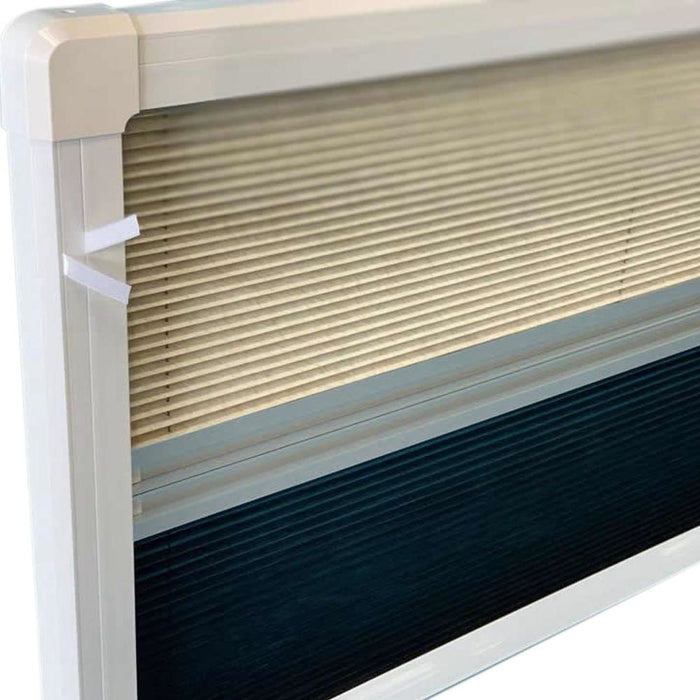 Campervan Hinged Window Black Alloy Frame 350 (W) x 500mm (H)