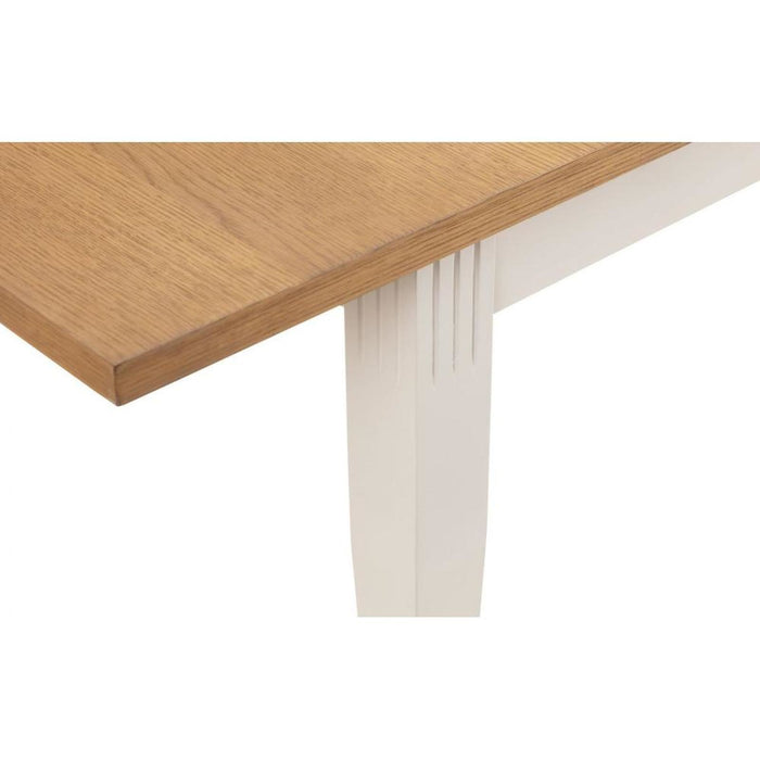 Davenport Extending Dining Table 150-189cm Oak & Ivory Finish