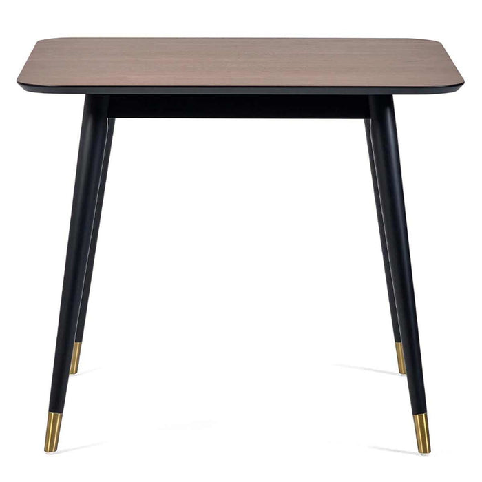 Findlay Square Dining Table Walnut Effect with Black Legs