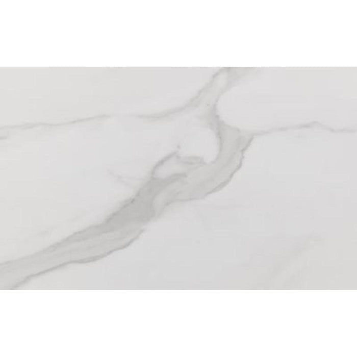 Scala White Marble Top Dining Table 80cm x 120cm Chrome Frame