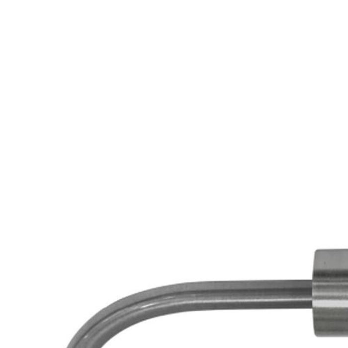 Metal Holdback Plain Ball Brushed Nickel (Pair)