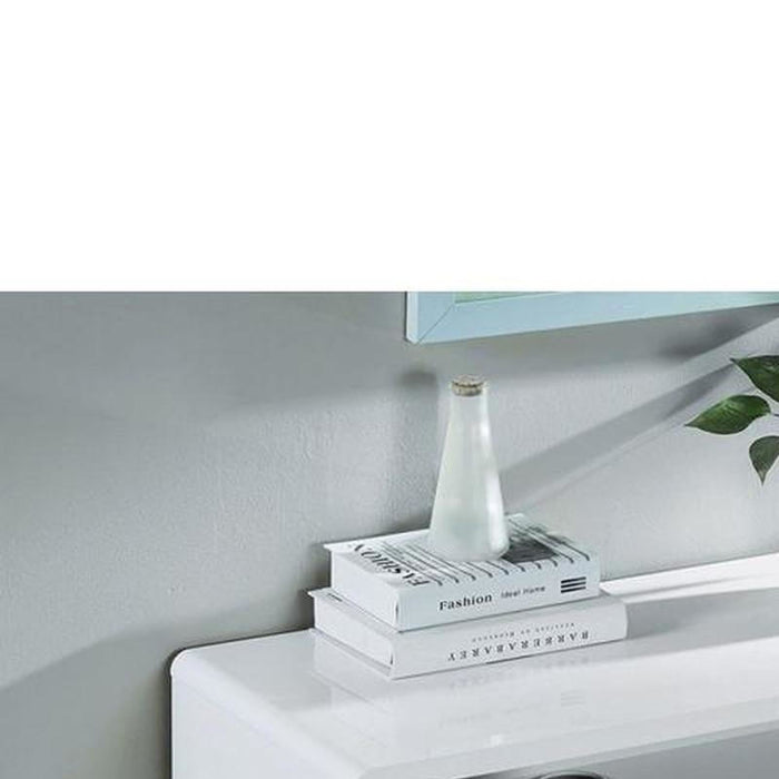 Manhattan High Gloss Compact TV Unit White Lacquer