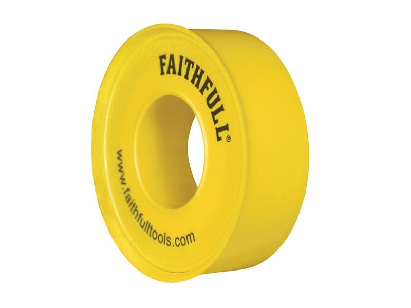 Faithfull P.T.F.E Gas Tape 12mm x 5m White (Pack 10) Faithfull - Town Tools