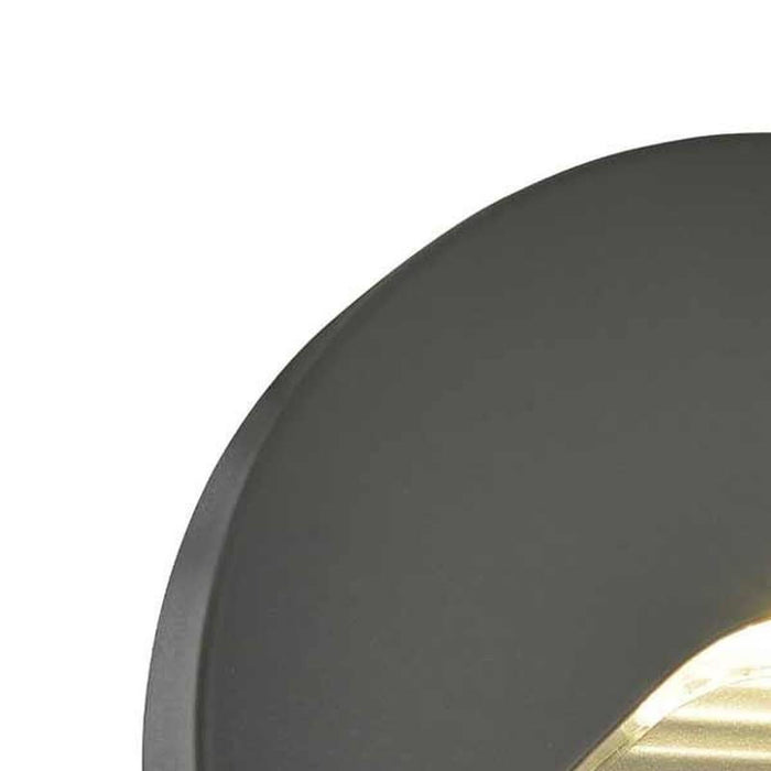 Breez LED Round Outdoor Wall Light Anthracite (180lm / 2W)