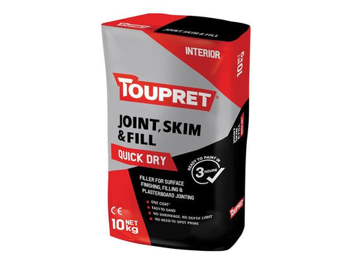 Toupret Quick Dry Joint Skim & Fill 10kg Toupret - Town Tools
