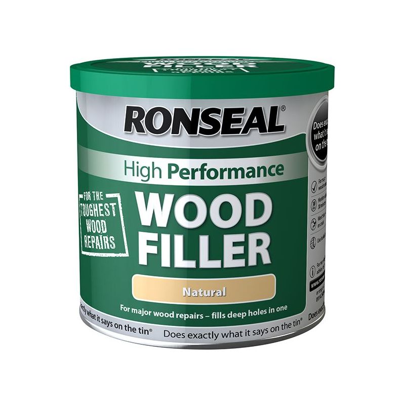 Ronseal High-Performance Wood Filler Natural 550g Ronseal - Town Tools