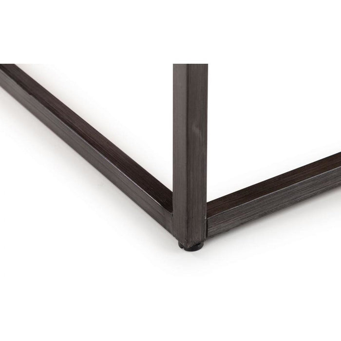 Brooklyn Square Coffee Table Dark Oak & Gunmetal Frame