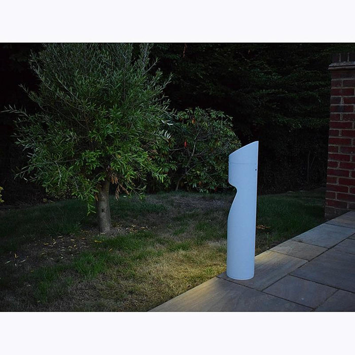 Pro Solar Eccentrica Angled Solar Pedestal Light White
