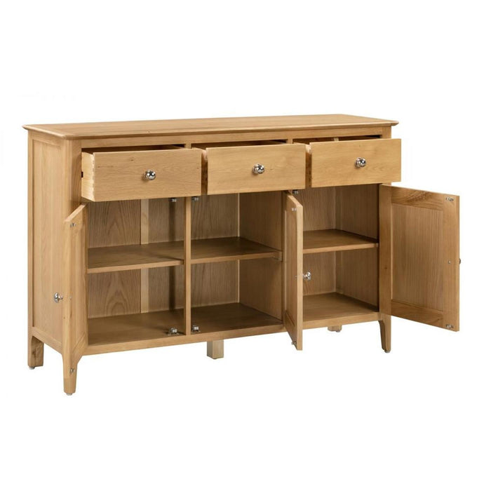 Cotswold Sideboard 3 Doors & 3 Drawers Solid Oak & Real Oak Veneers