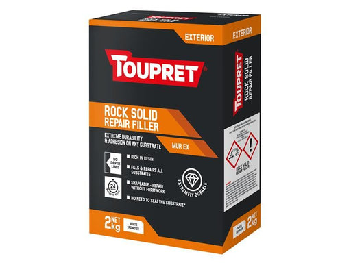 Toupret Exterior Rock Solid Repair Filler 2kg Toupret - Town Tools