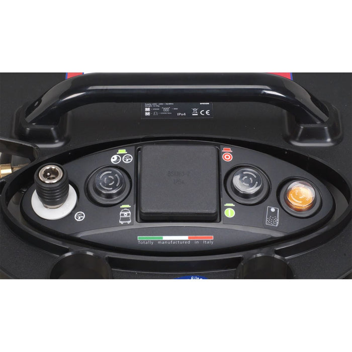 Sealey Vacuum Cleaner Industrial Dust-Free Wet/Dry 35L 1000W/230V Plastic Drum M