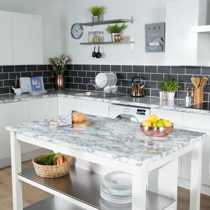 AG Self Adhesive Film Marble White 67.5cm x 2m