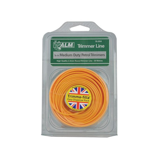 Alm Manufacturing SL004 Medium-Duty Petrol Trimmer Line 2.4mm x 20m ALM Manufacturing - Town Tools