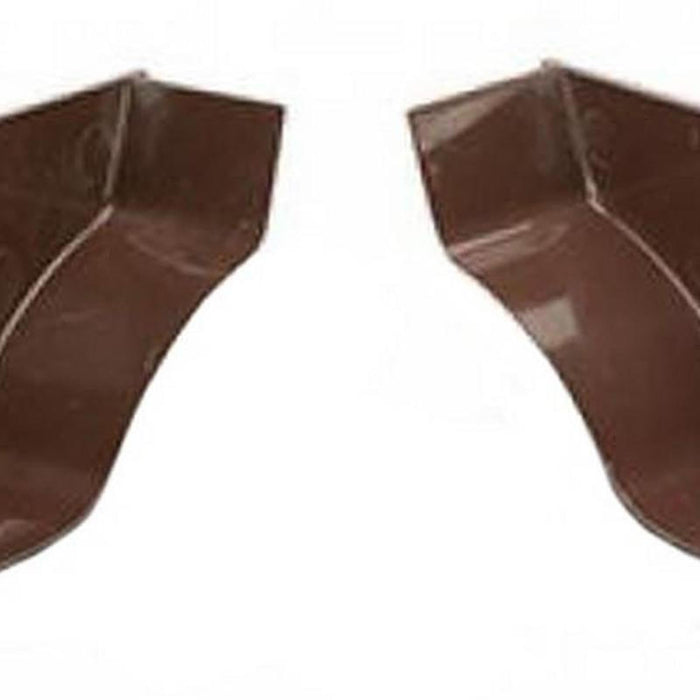 Polypipe Ogee Internal Stop End Brown R/H 115mm