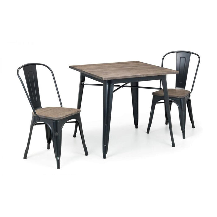 Grafton Chair Solid Mocha Elm & Powder Coated Steel