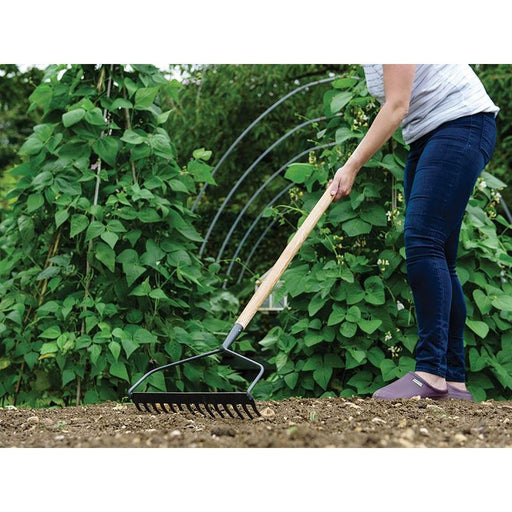 Kent & Stowe Carbon Steel Long Handled Soil Rake, FSC® Kent & Stowe - Town Tools