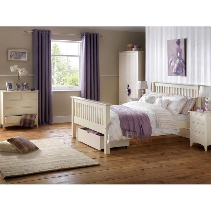 Cameo 2 Door Wardrobe Unit Stone White