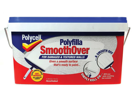 Polycell SmoothOver Damaged / Textured Walls 5 litre Polycell - Town Tools